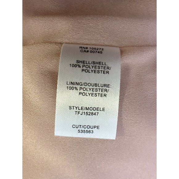 Halston Heritage Pink Textured Jacquard Fit & Flare Dress - Picture 8 of 9